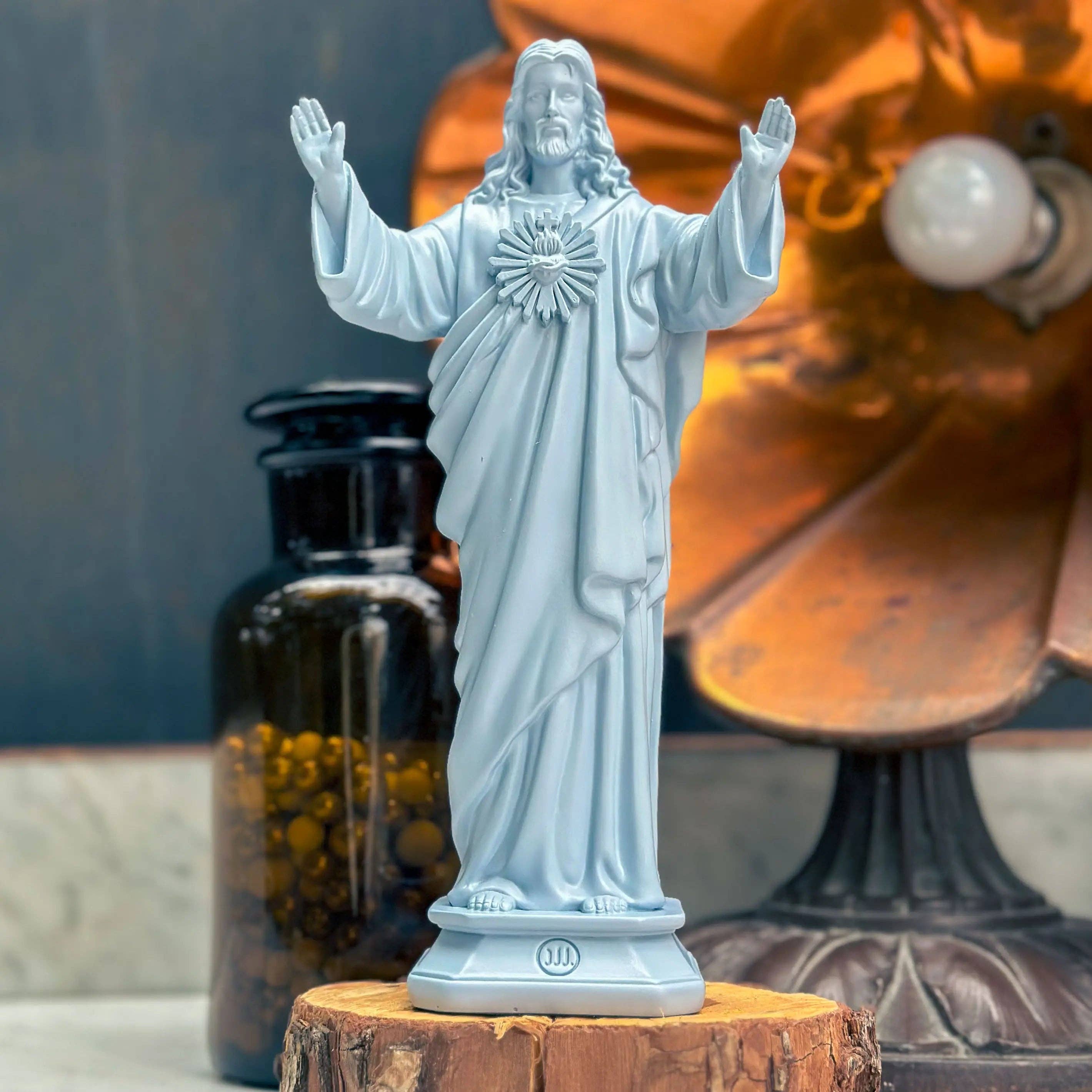 J'ai vu la Vierge – Estatueta decorativa por atacado – Estátua de Jesus Amo-Te 22cm - Cor Sazonal3