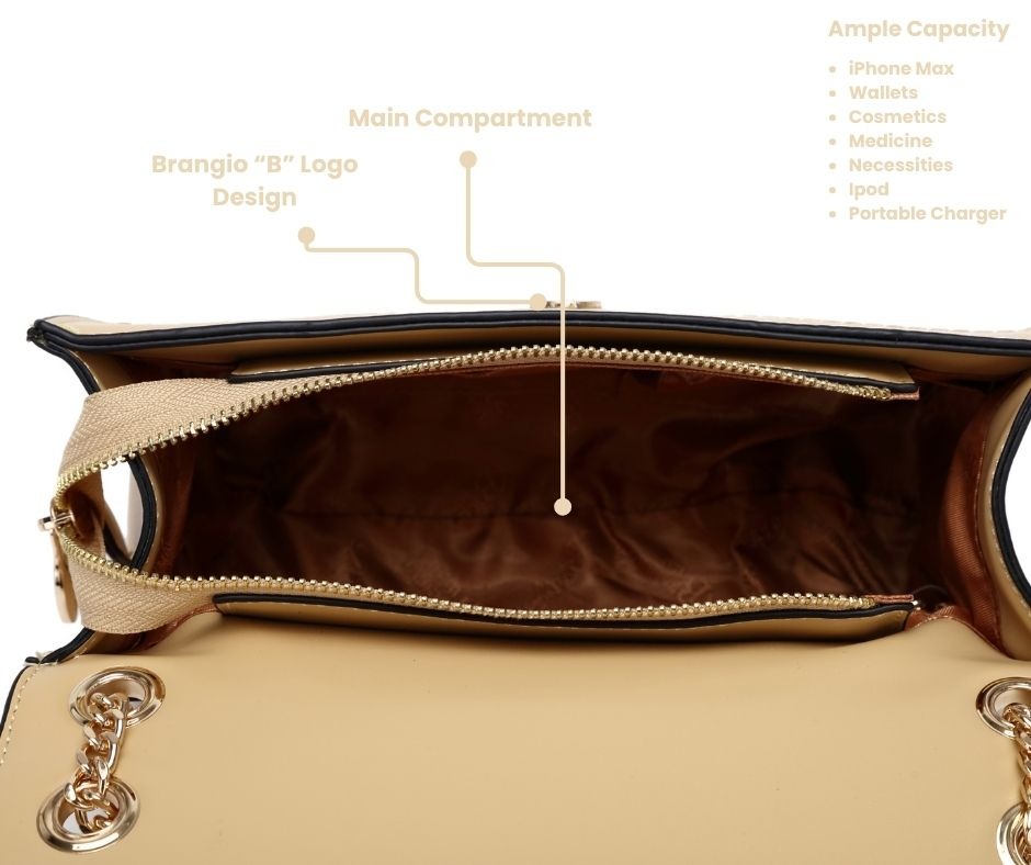 Brangio (Italy) Company Inc. - Vente Sac à bandoulière – femme - Sac bandoulière élégant Brangio Italy Blissful Radiance5