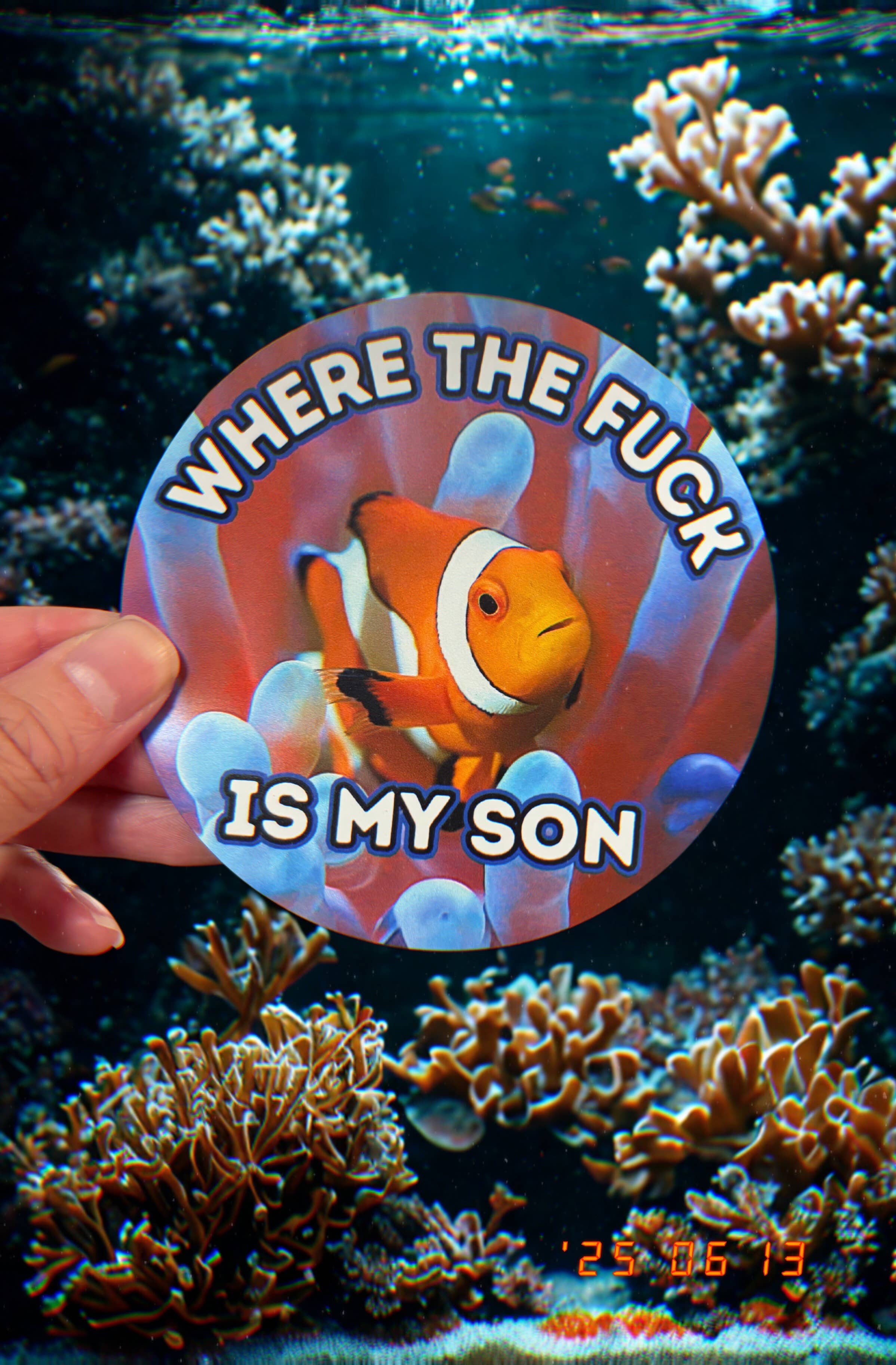 Philly Frogs - Vendita all'ingrosso Adesivo - Dove Diavolo È Mio Figlio Adesivo Magnetico per Paraurti Auto in Vinile4