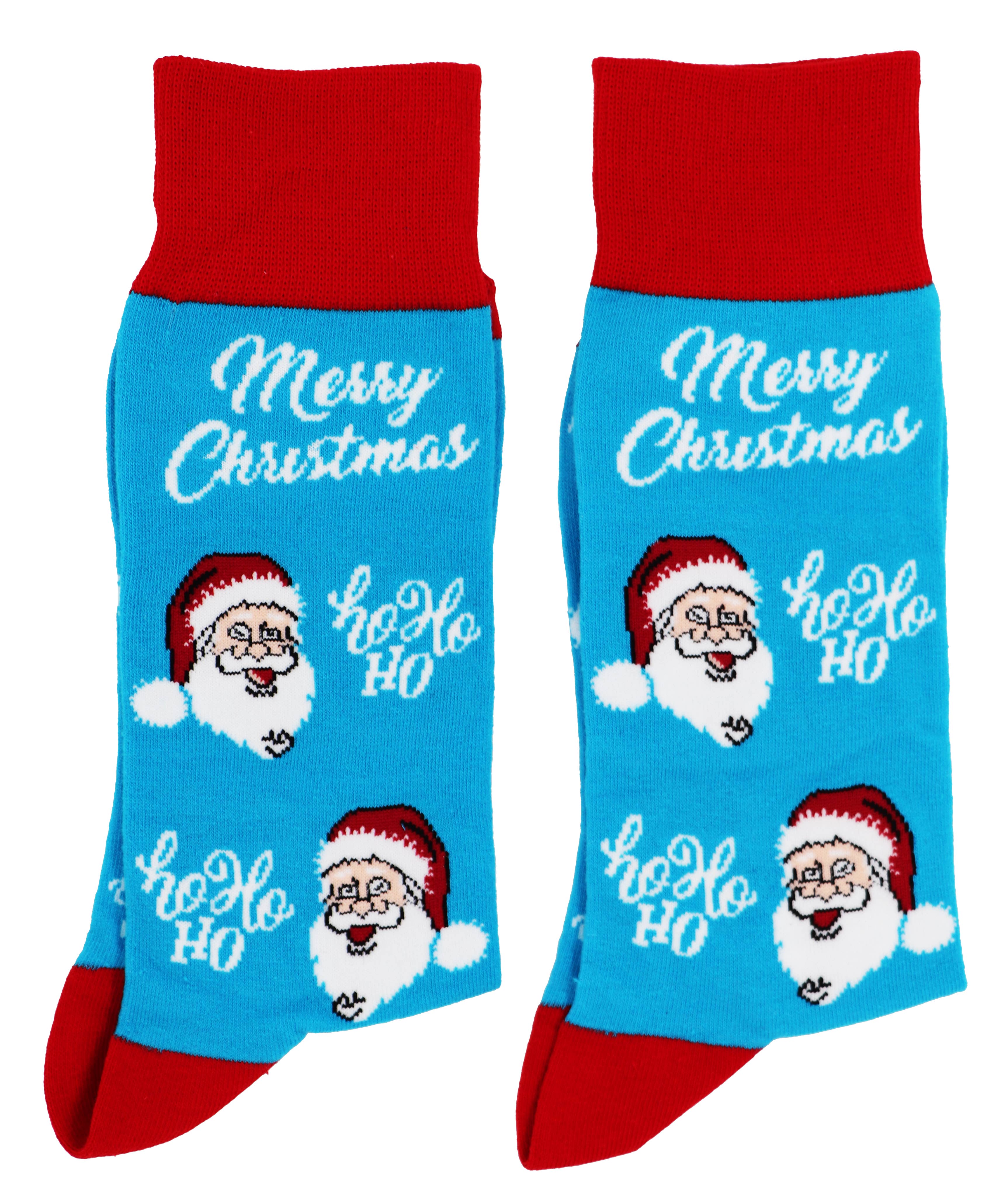 SoXcellent - Vente Chaussettes – unisexe - Chaussettes fantaisie unisexes Merry Christmas Santa Claus Hohoho15