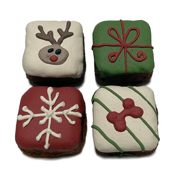 Christmas Brownie Bites for wholesale by Bubba Rose Biscuit Co.