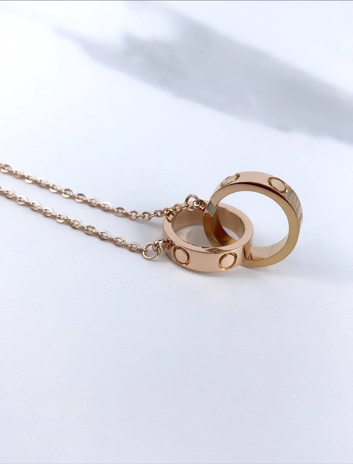 DIJU Jewelry - Wholesale  - 18k Roségoud Gevuld Trendy, Hoepel Ring Bedel, Ketting, Groothandel Sieraden Benodigdheden7