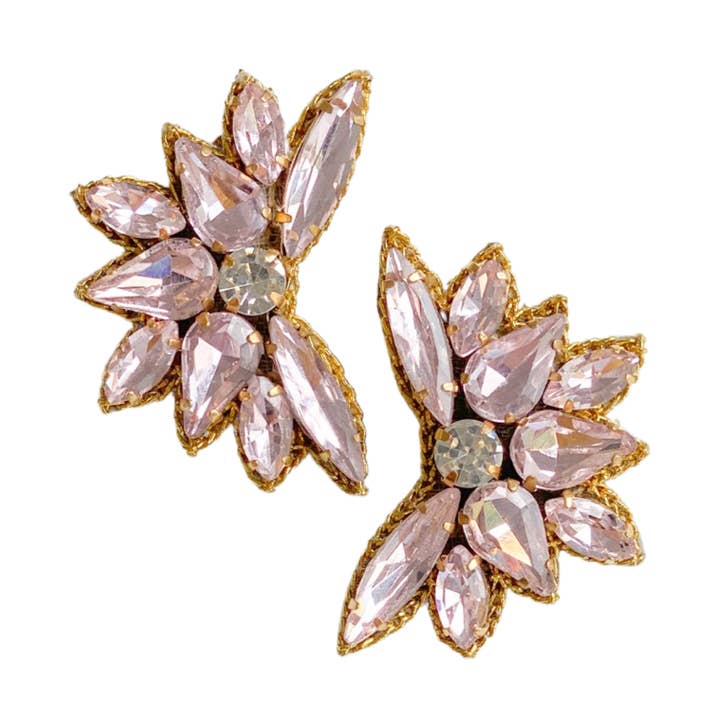 Brincos Lumiere - Pink Blush por atacado de Gaby & Grace