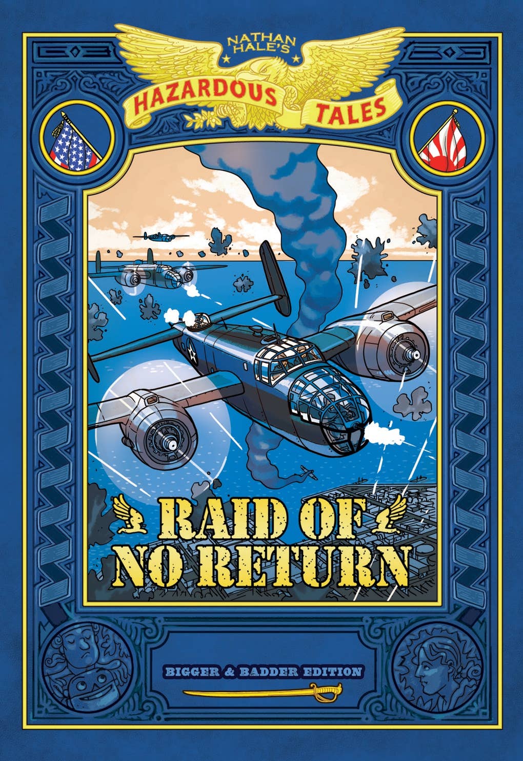 Abrams - Vente Roman graphique - Raid sans retour : Édition plus grande et plus méchante (Nathan Hale's0