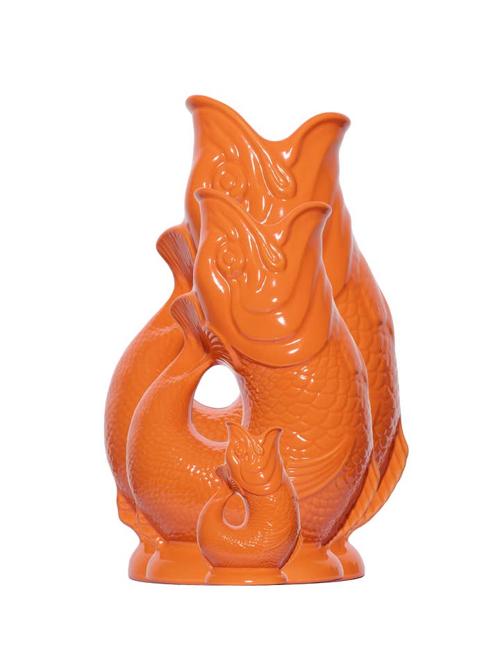 Orange Gluggle Jug for wholesale by The Original Gluggle Jug Factory