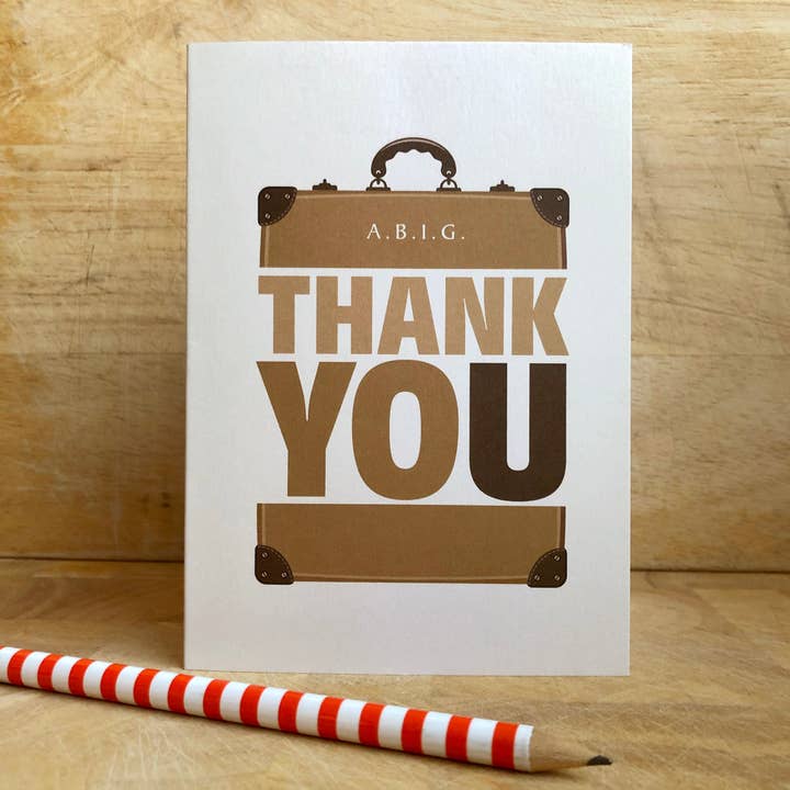 A Big Thank You Card for wholesale by Samantha Morris