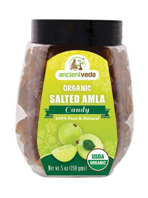 Organic Salted Amla Candy (200 gms) for wholesale by Ancientveda
