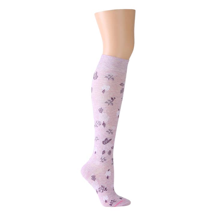 FRENCH ROSES | KNEE-HIGH COMPRESSION SOCKS FOR WOMEN for wholesale by Dr. Motion