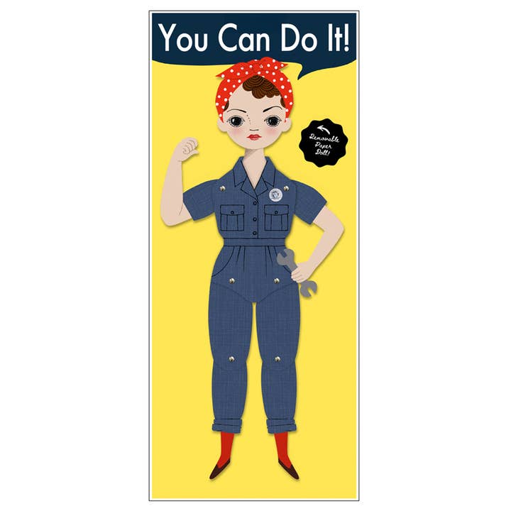 Of Unusual Kind - Wholesale DIY Craft Kit - ROSIE THE RIVETER PAPER DOLL