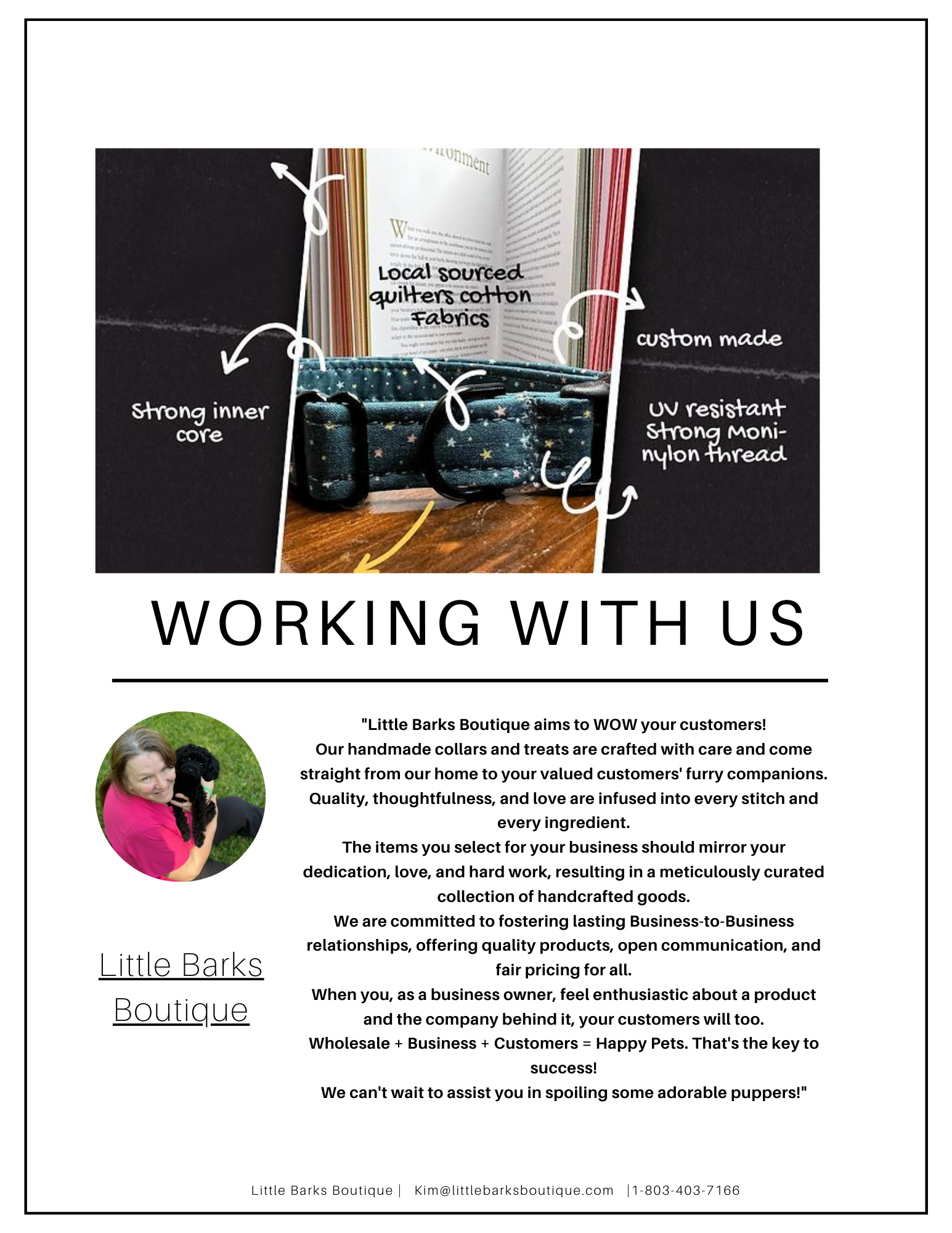 Little Barks Boutique - Vente Collier – chien - Le « Willow » - Collier pour chien12