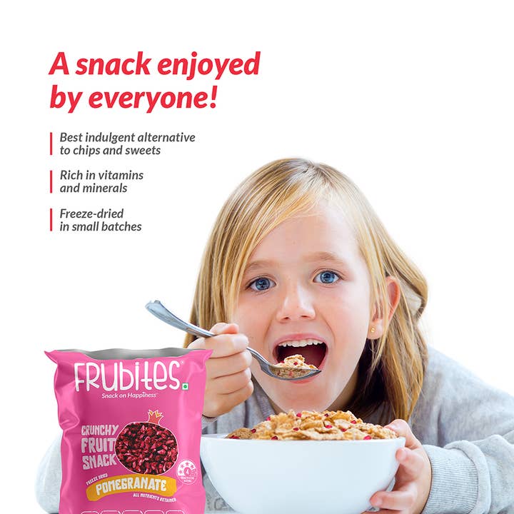 Frubites - Vente Fruits secs/déshydratés - Grenade lyophilisée Frubites | Healthy Fruit Snack