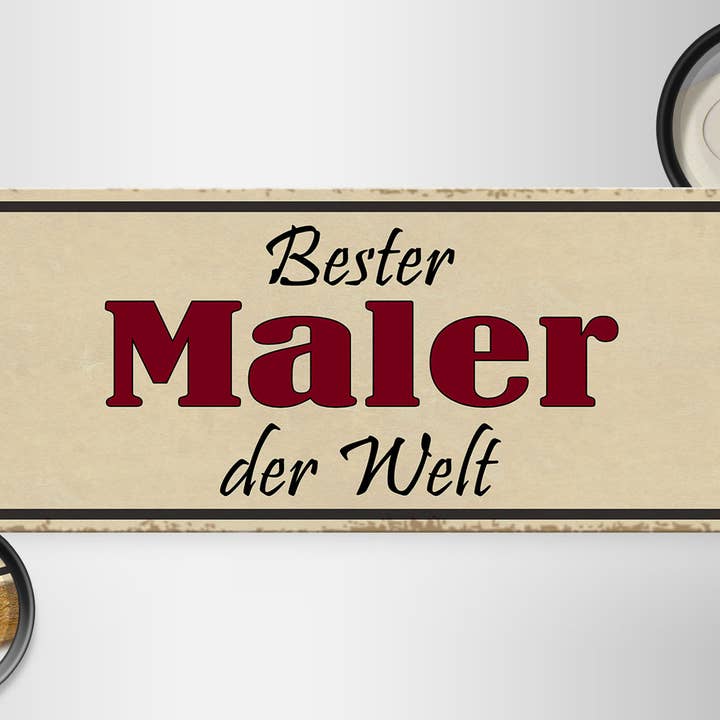 Femer - Wholesale Sign - Wooden sign saying 27x10cm best painter in the world work1