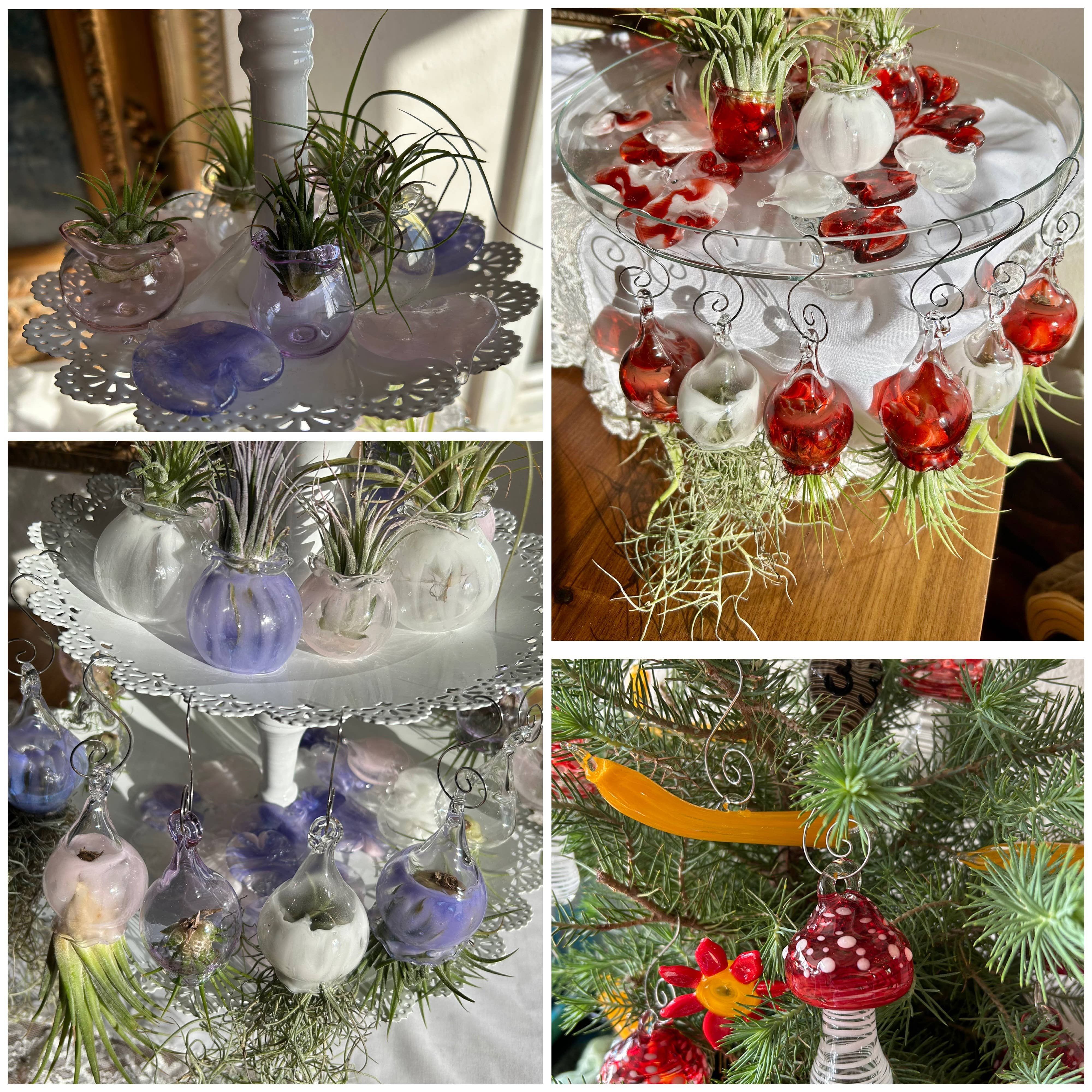 Terrapin Glass Gardens - Vente Décorations de table - Cœurs en verre sculptés à la main fabriqués aux États-Unis14