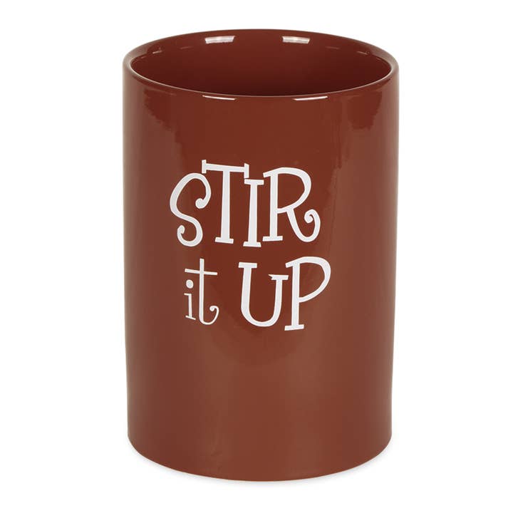 Welcome Home Unbeatable Deals - Wholesale Utensil Holder - Cinnamon Stir It Up Ceramic Utensil Holder