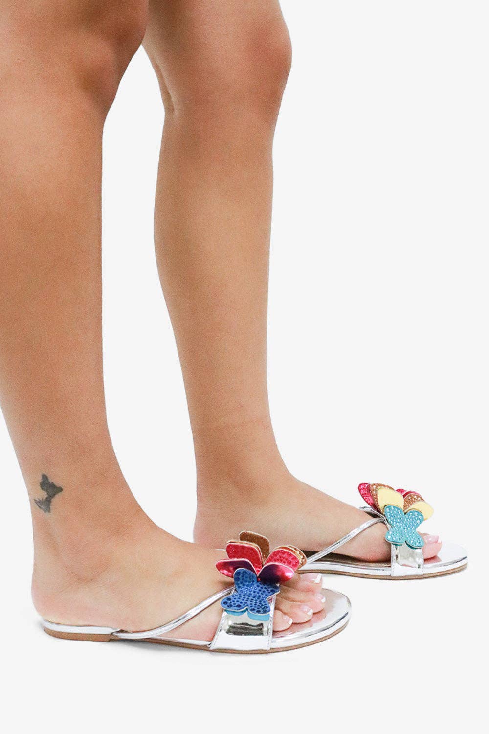 Lemonade Shoes - Venta al por mayor Sandalias - Mujer - SABETHA - Sandalias con adorno de mariposa brillante14