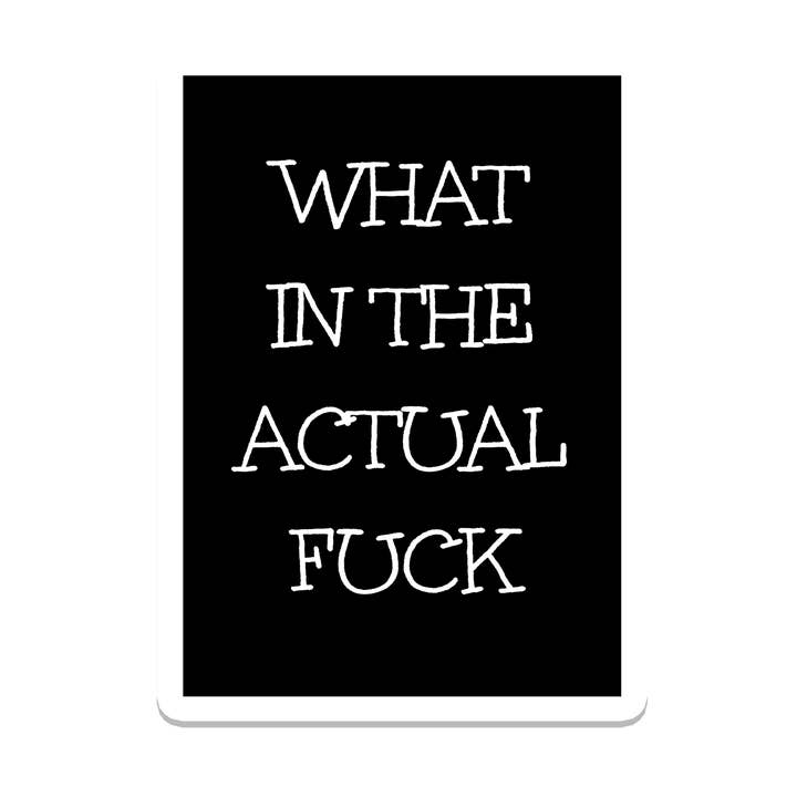 WTF | Politics | Waterproof Bumper Sticker for wholesale by SlapPolitics Stickers