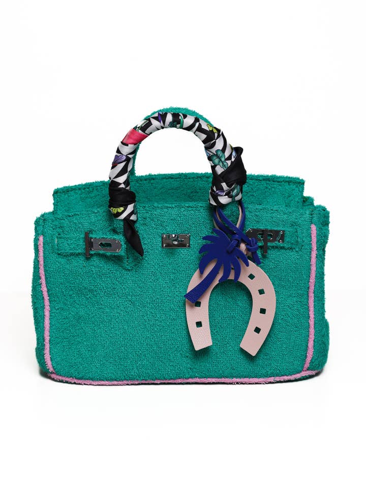 Sundaze Terrycloth Tote Island Green Small for wholesale by SOCIAL SUNDAZE