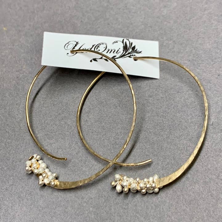 YedOmi Jewelry - Wholesale Hoop Earrings - Blooming Hoops- Small1