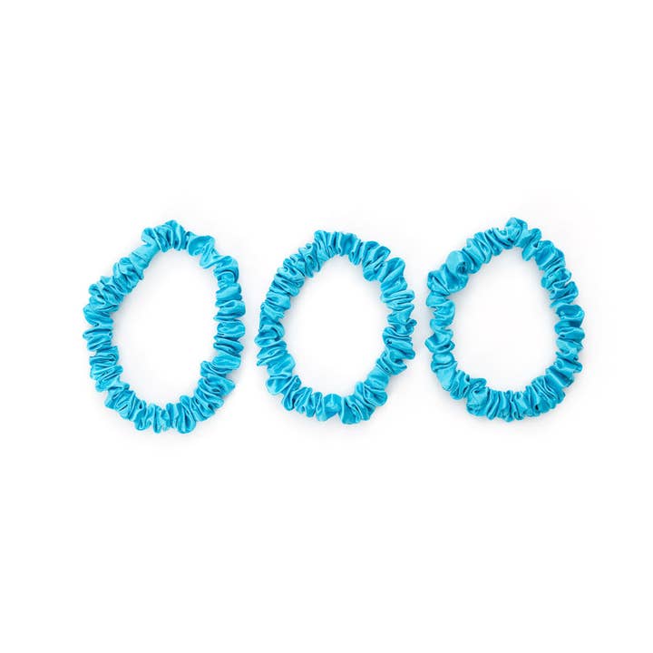 Blissy - Wholesale Scrunchie - Women's - Blissy Skinny Scrunchies - Bahama Blue