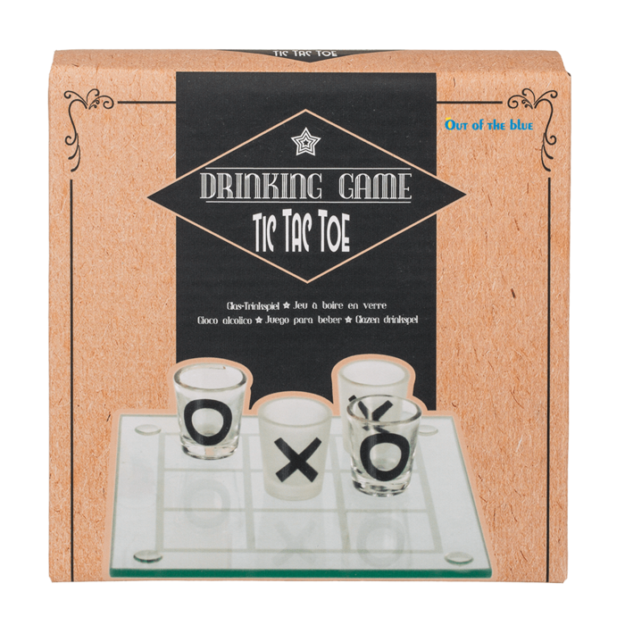Out of the blue KG - Wholesale Board Game - Glass drinking game, Tic Tac Toe with 9 glasses,1