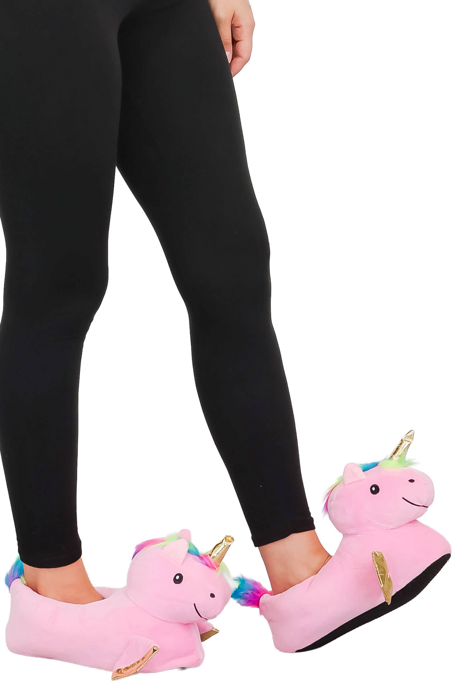 Cap Zone - Wholesale Slippers - Women's - Unicorn Plush Indoor Lounge Sock Slippers15