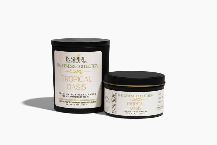 Inspire Home Essentials - Wholesale Jar/Filled Candle - Tropical Oasis Candle0