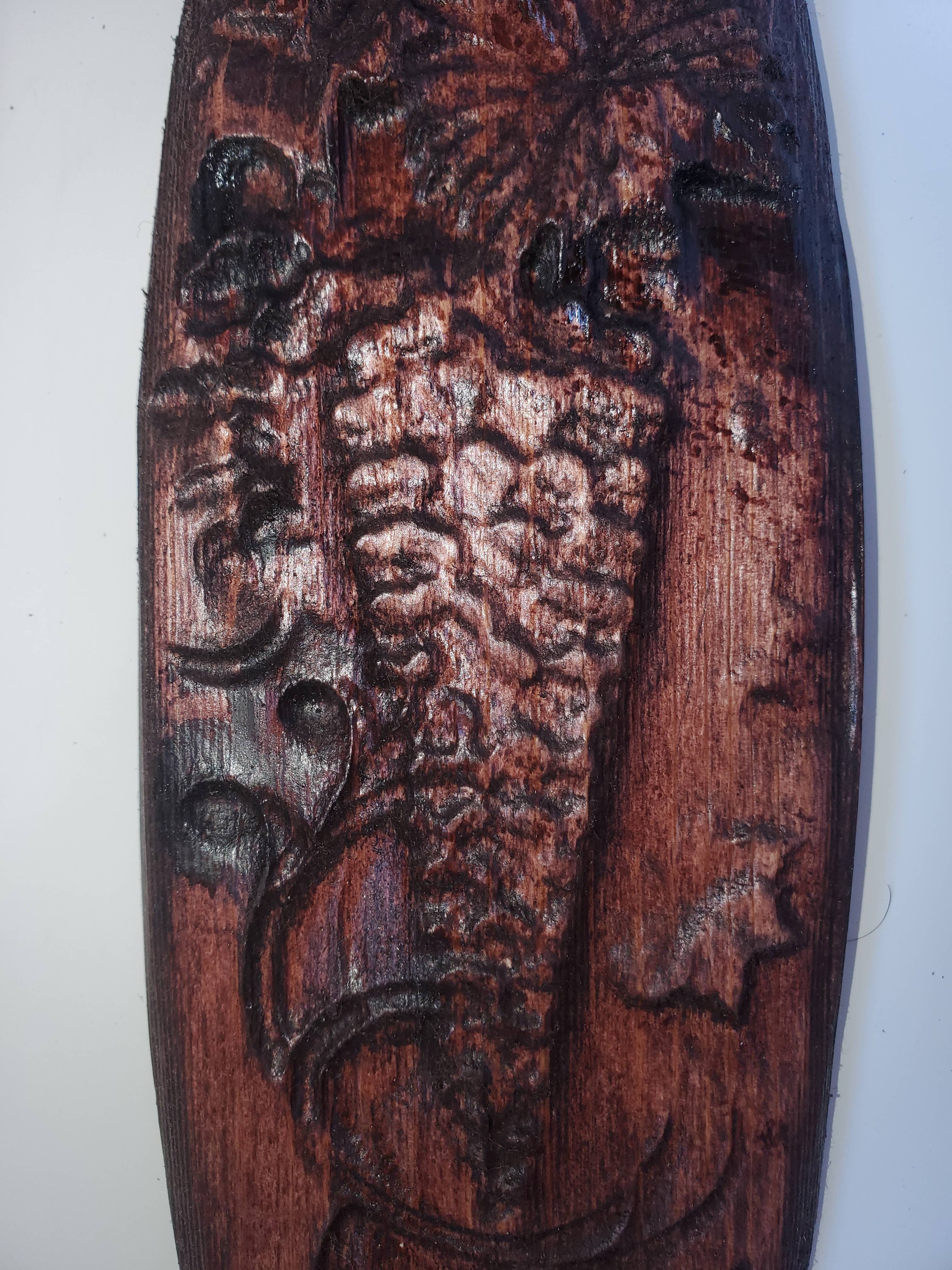 Red Mahogany Wood Grape Vine Wall Décor | Rustic Vineyard Art | Vinyard-Themed Home Decor for wholesale on Faire2