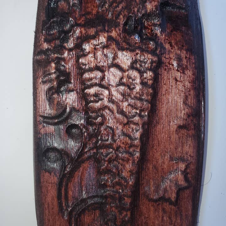 Red Mahogany Wood Grape Vine Wall Décor | Rustic Vineyard Art | Vinyard-Themed Home Decor for wholesale on Faire2