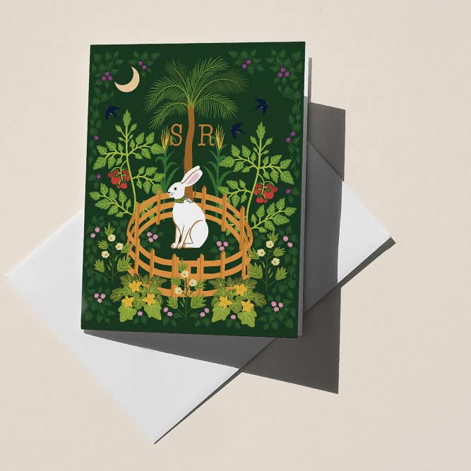 The Swamp Rabbit in Captivity, A2 Greeting Card for wholesale by Christine Witmore