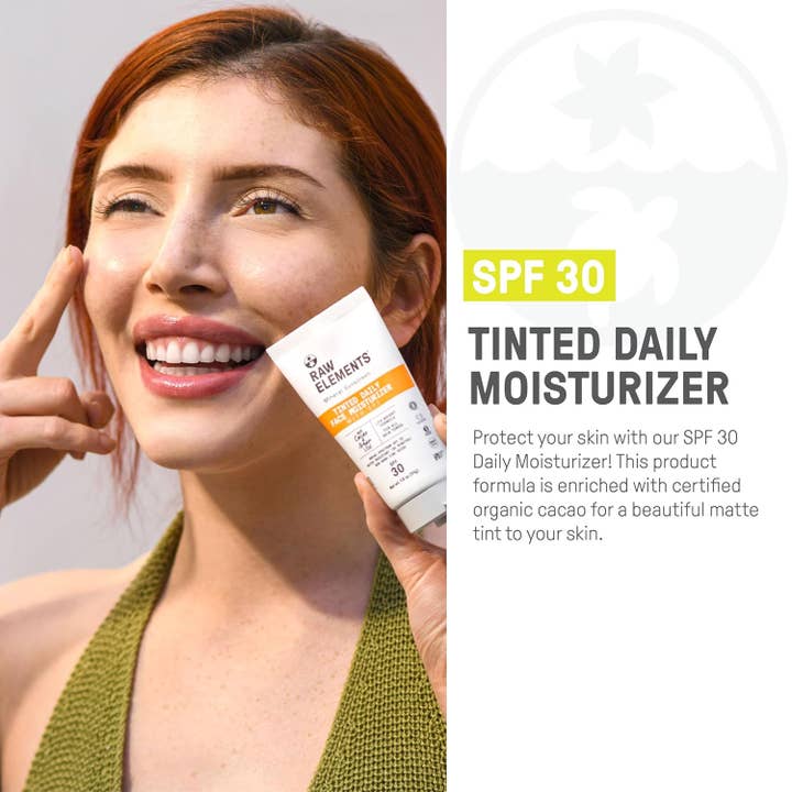 Raw Elements - Wholesale Sunscreen - RAW ELEMENTS TINTED DAILY FACE BIO RESIN TUBE SPF 30
