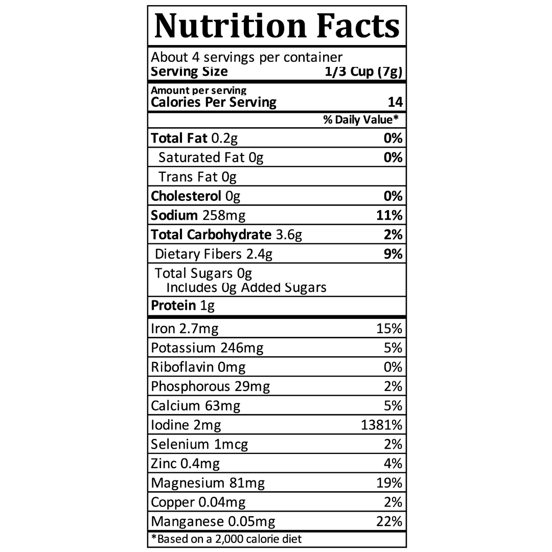 Ocean's Balance - Wholesale Protein/superfood powder - Organic Irish Moss6