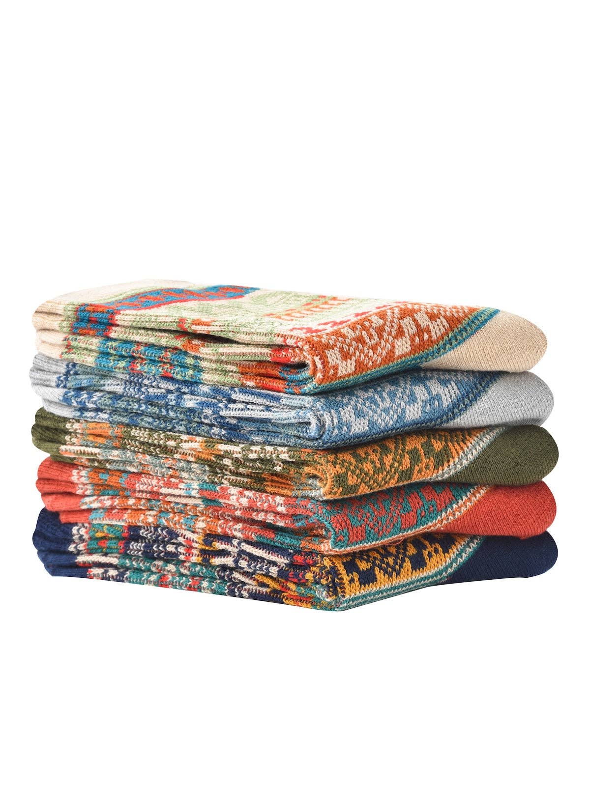 Funkyrel® Atzbranding Limited - Wholesale Socks - Women's - Rufia - Vintage Geometric Pattern Women's Mid-Calf Socks15