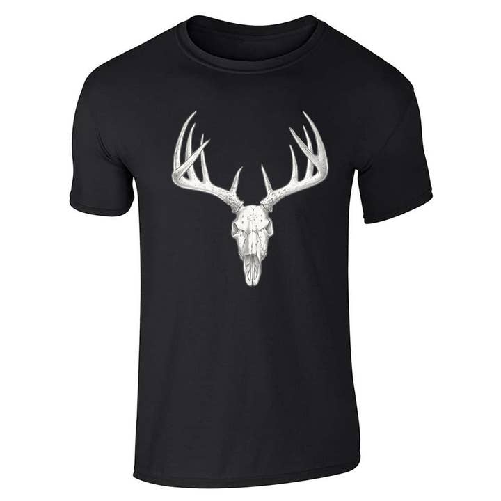 T-shirt unisexe Deer Skull Retro Vintage Western Hunting Hunter pour la vente par Pop Threads