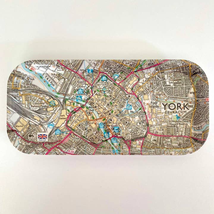 York map tray for wholesale by MAPWORKS - Jane Revitt