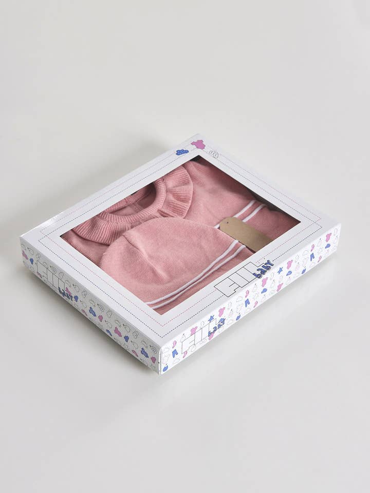 Amorim Gerações, LDA - Wholesale Clothing Set - Baby - 3-Piece Delicate Cotton Knit Set with Ruffle 03124T4