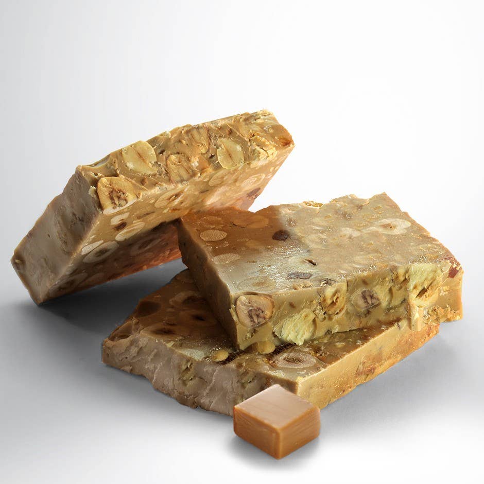 RAFA GORROTXATEGI - Vendita all'ingrosso Torrone - TORRONE AL CIOCCOLATO CARAMELLO CON NOCCIOLE E ALBICOCCA1