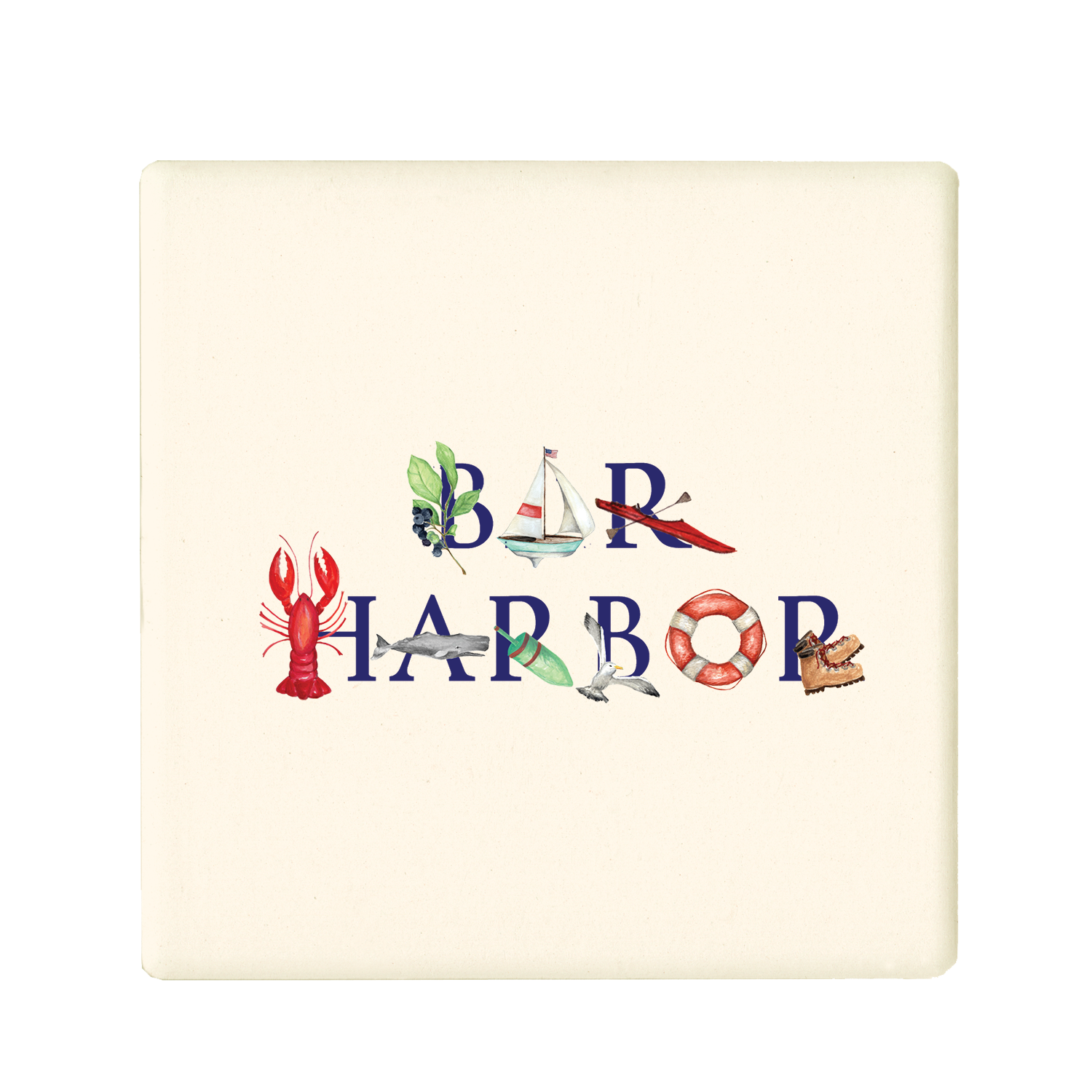 Tina Labadini Designs – wholesale Coasters – bar harbor coaster0