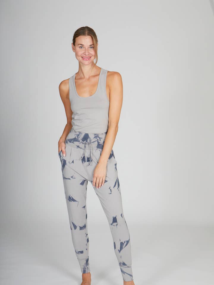 Pantalone accogliente batik pietra per la vendita all'ingrosso da parte di Kismet Yogastyle