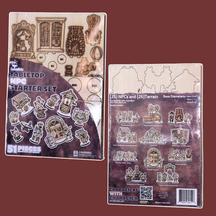 CorvidArts - Wholesale Board Game - NPC Starter Set ( 51 Pieces )4