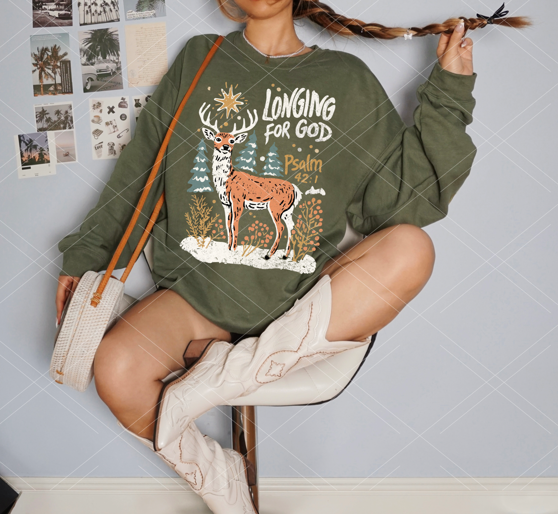 Pressure and Grace - Wholesale Graphic Sweatshirt - Women's - Longing For God0