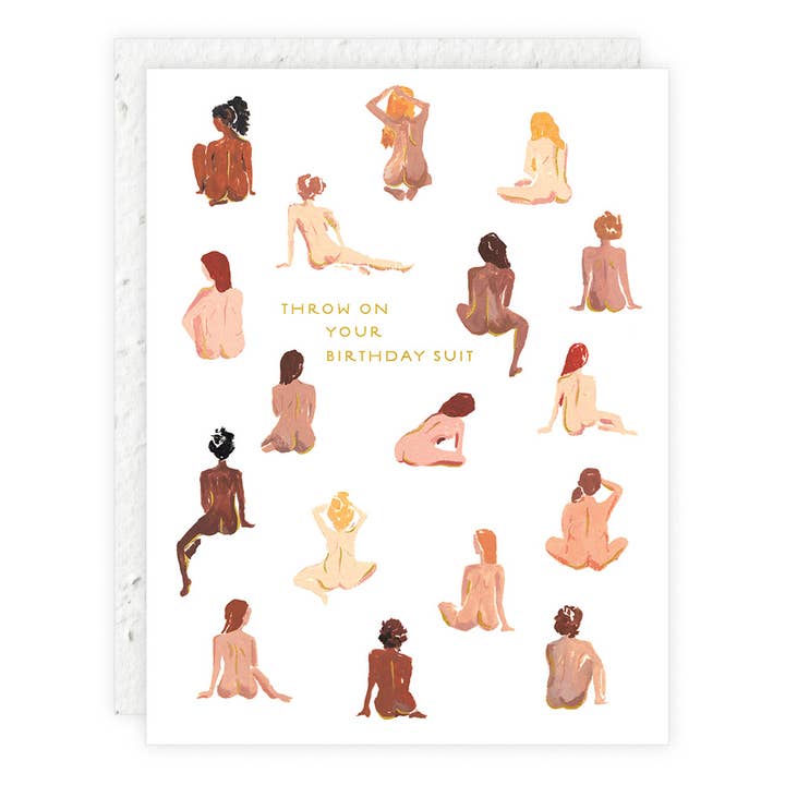 Birthday Suit - Birthday Card for wholesale by Seedlings