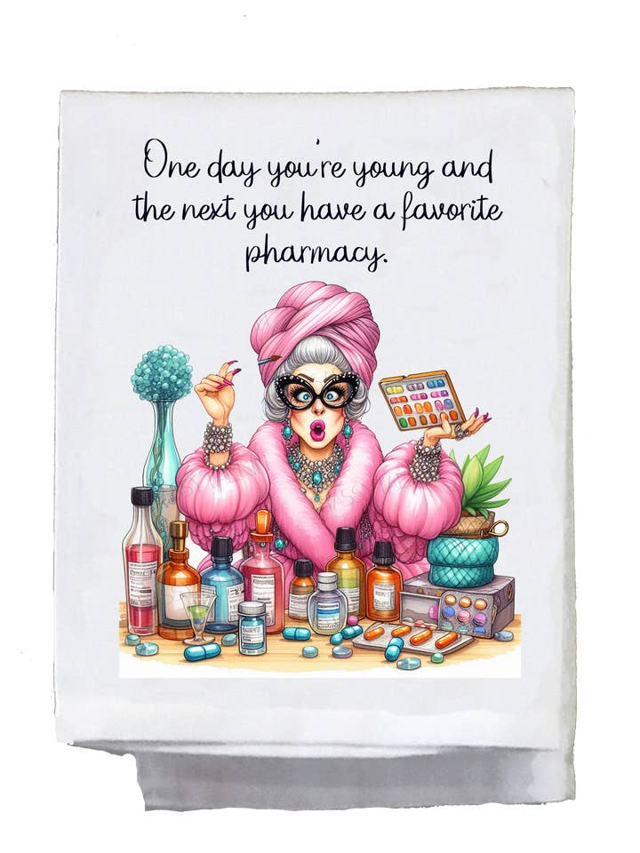Sassy Grannie, Geschirrtuch, Lieblingsapotheke für den Großhandel von Sassy Talkin