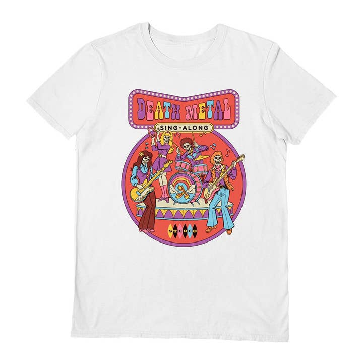 Steven Rhodes (Death Metal Sing-Along) White  T-Shirt for wholesale by Pyramid International