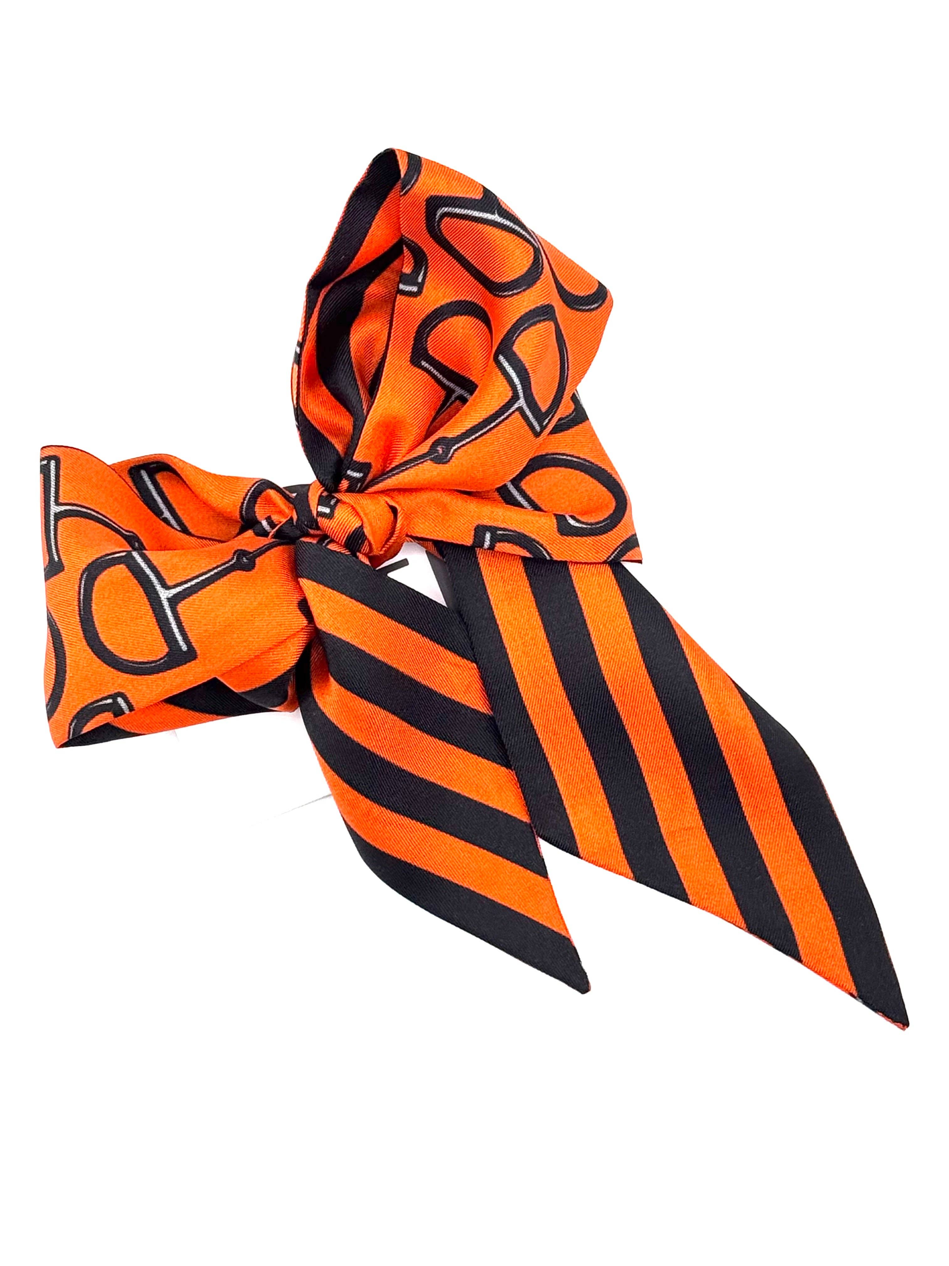 Gameday Luxe - Wholesale Scarf - Women's - The  Gameday Signature Scarf - Orange And Black1