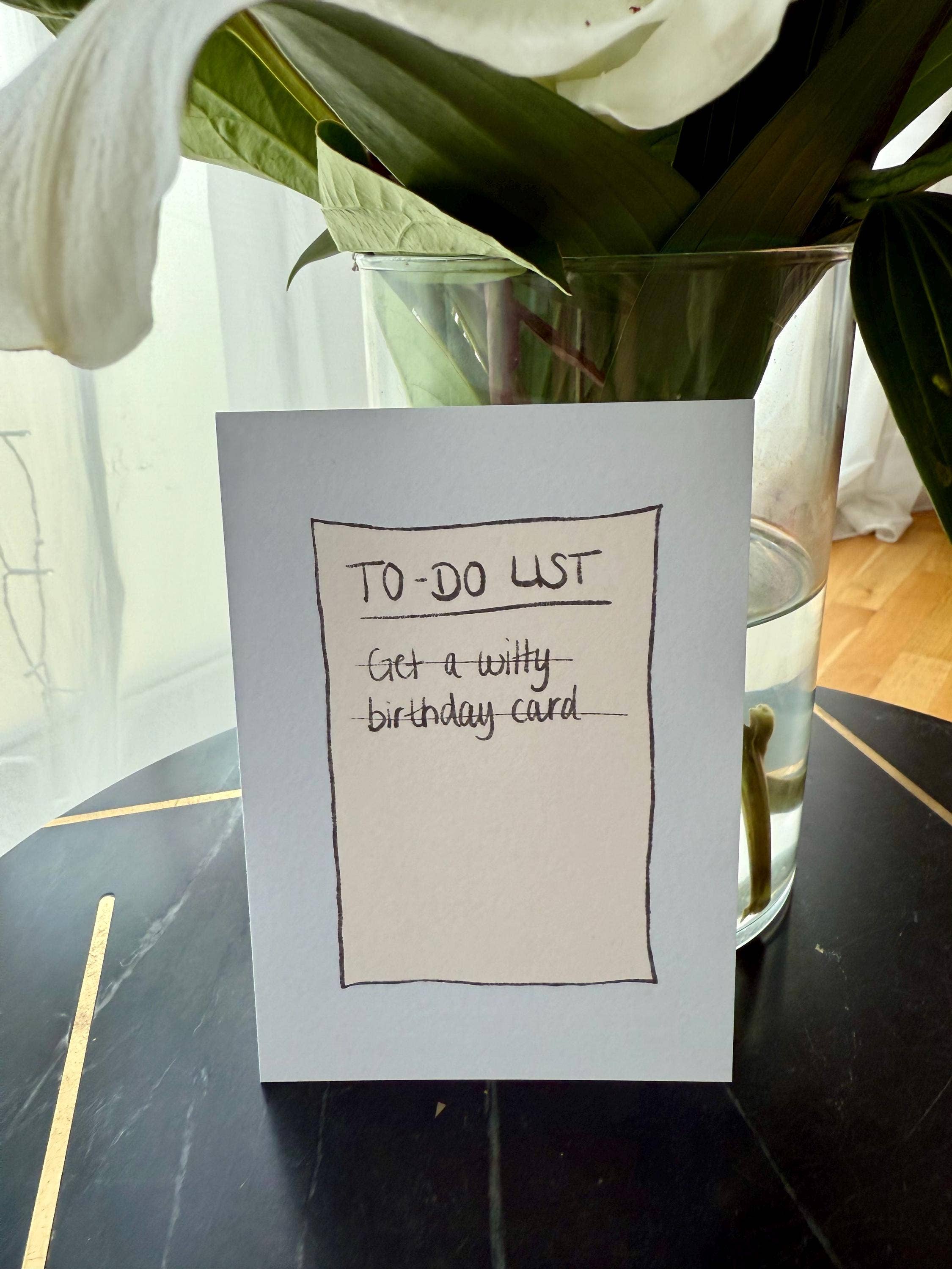 Chumi Studio - Wholesale Birthday Card - Witty Minimalist Birthday Greeting Card with Envelope1