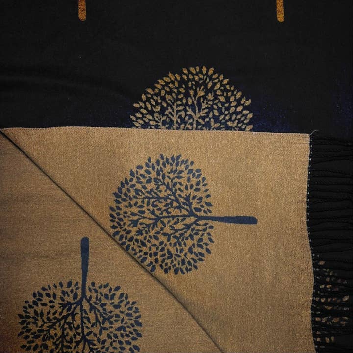 Lili Scarves (US Duty Free) – wholesale Scarf – Women's – Tree of Life Print Cashmere Blend Winter Scarf22
