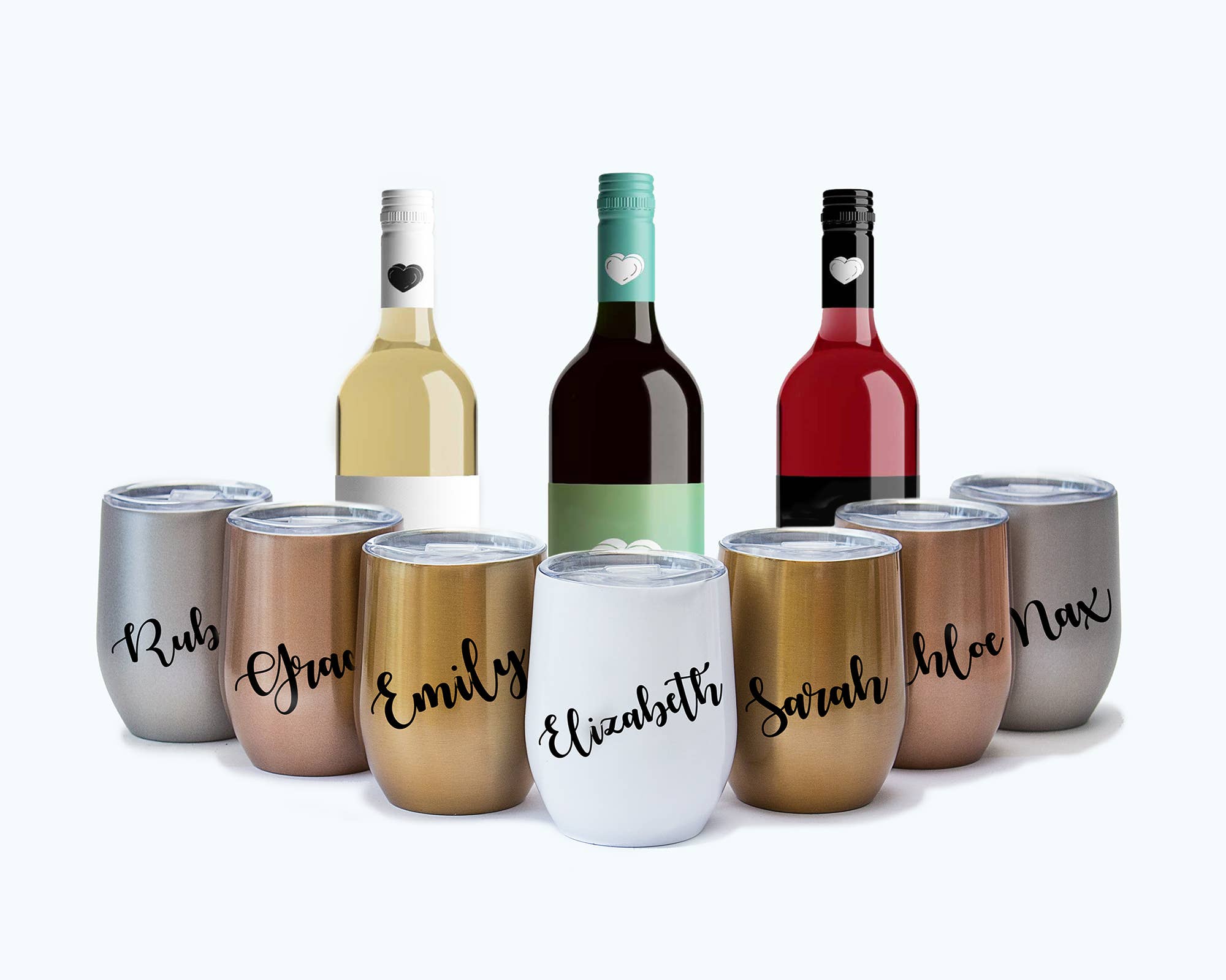 Purple Wholesale 12 oz Stainless Steel Wine Tumblers for wholesale on Faire8