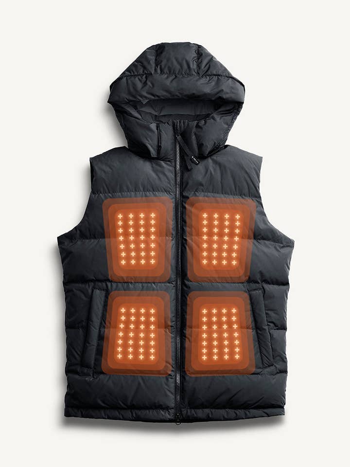 Veste chauffante Apollo pour homme noire pour la vente par Kelvin Coats