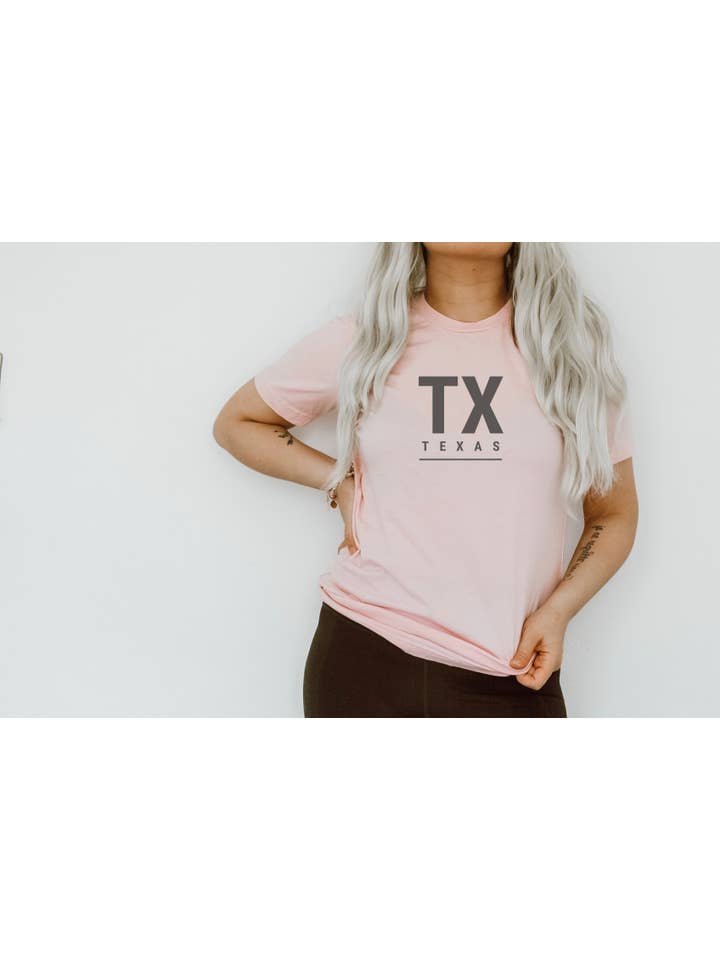 LCC Apparel - Wholesale Screen Printed T-Shirt - Unisex - TX Texas Tee