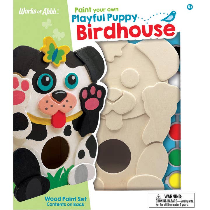 Kit de bricolage et de peinture en bois Nichoir pour chiot espiègle pour la vente par Masterpieces Puzzles